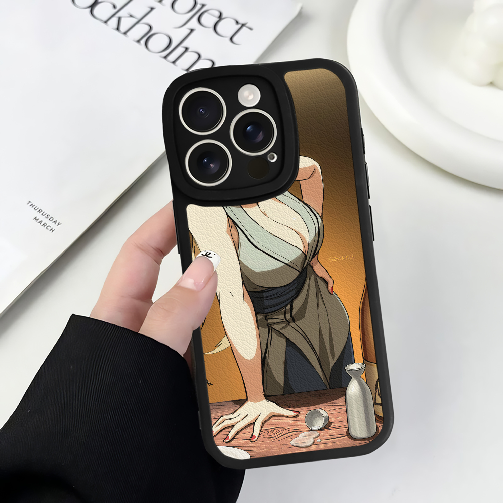 （画像用） NARUTO -ナルト- NARUTO -ナルト- 疾風伝 【iPhone 16シリーズ対応】シリコンスマホケース（レザー調） 材質：シリコン